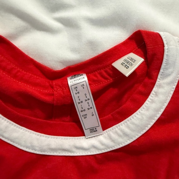 ☀️🏝️ Adidas Red and White Tank Top - Picture 2 of 2